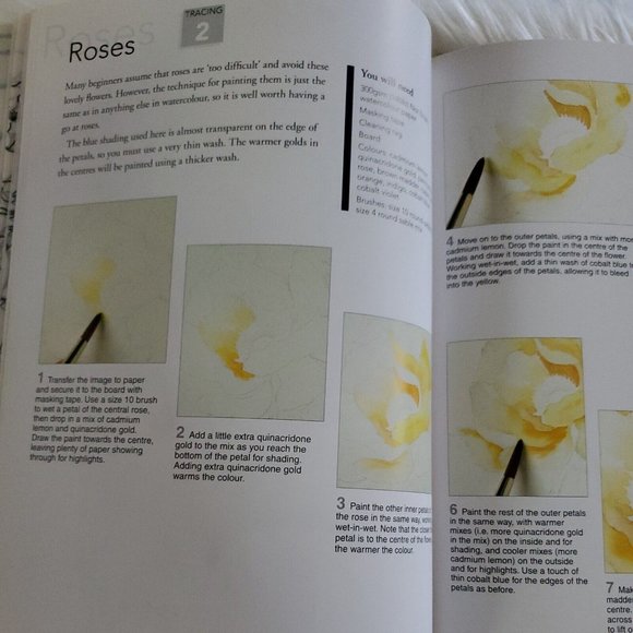 Ready to Paint Series: Ready to Paint Watercolour Flowers by Wendy Tait (2008) - Picture 7 of 11